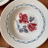 Lot plates Digoin Sarreguemines model Cannes