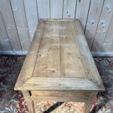 Bureau plat en merisier époque Louis XVI