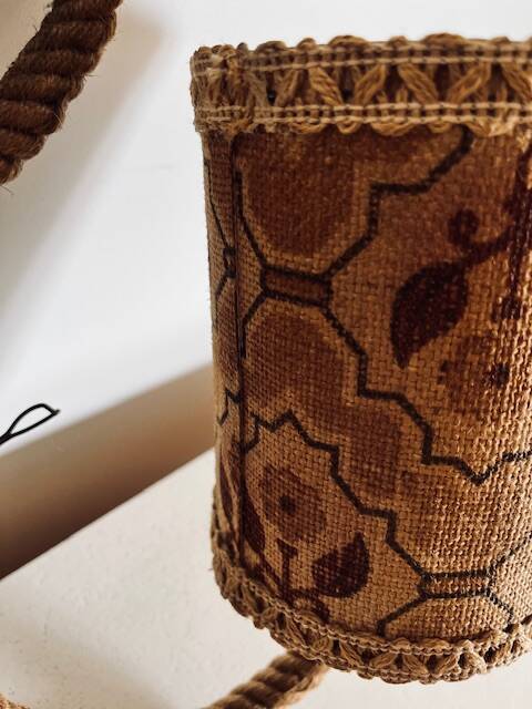 Large rope wall lamp