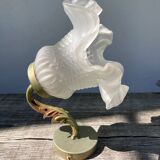 Flower wall lamp in glass paste