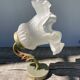Applique fleur en pâte de verre