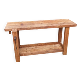 Wooden carpenter's workbench