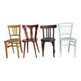 Set of 4 mismatched chairs