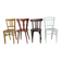 Set of 4 mismatched chairs
