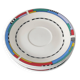 Set of small plates, vintage saucers in porcelain.