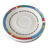 Set of small plates, vintage saucers in porcelain.