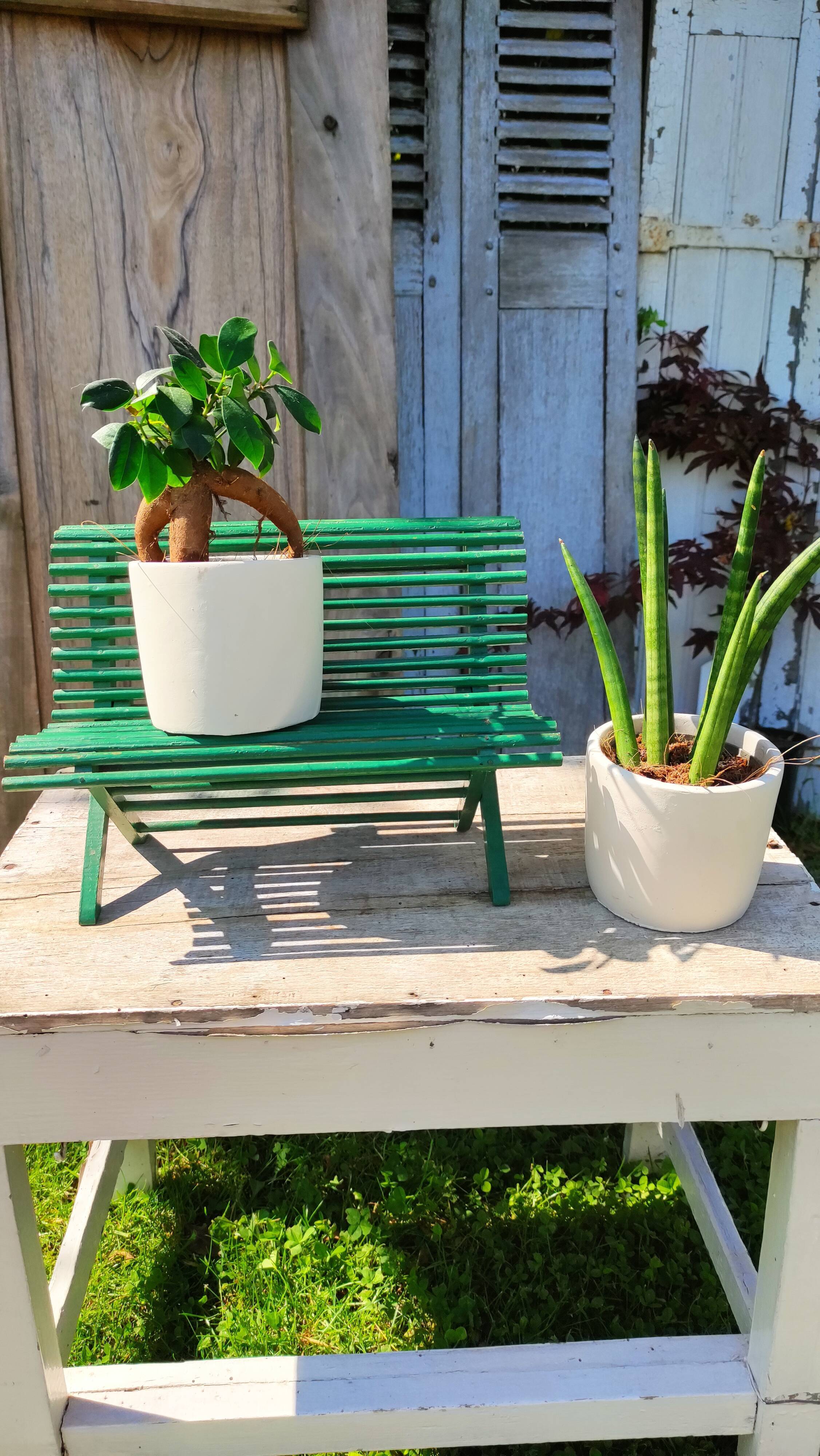 Small wooden bench, old toy