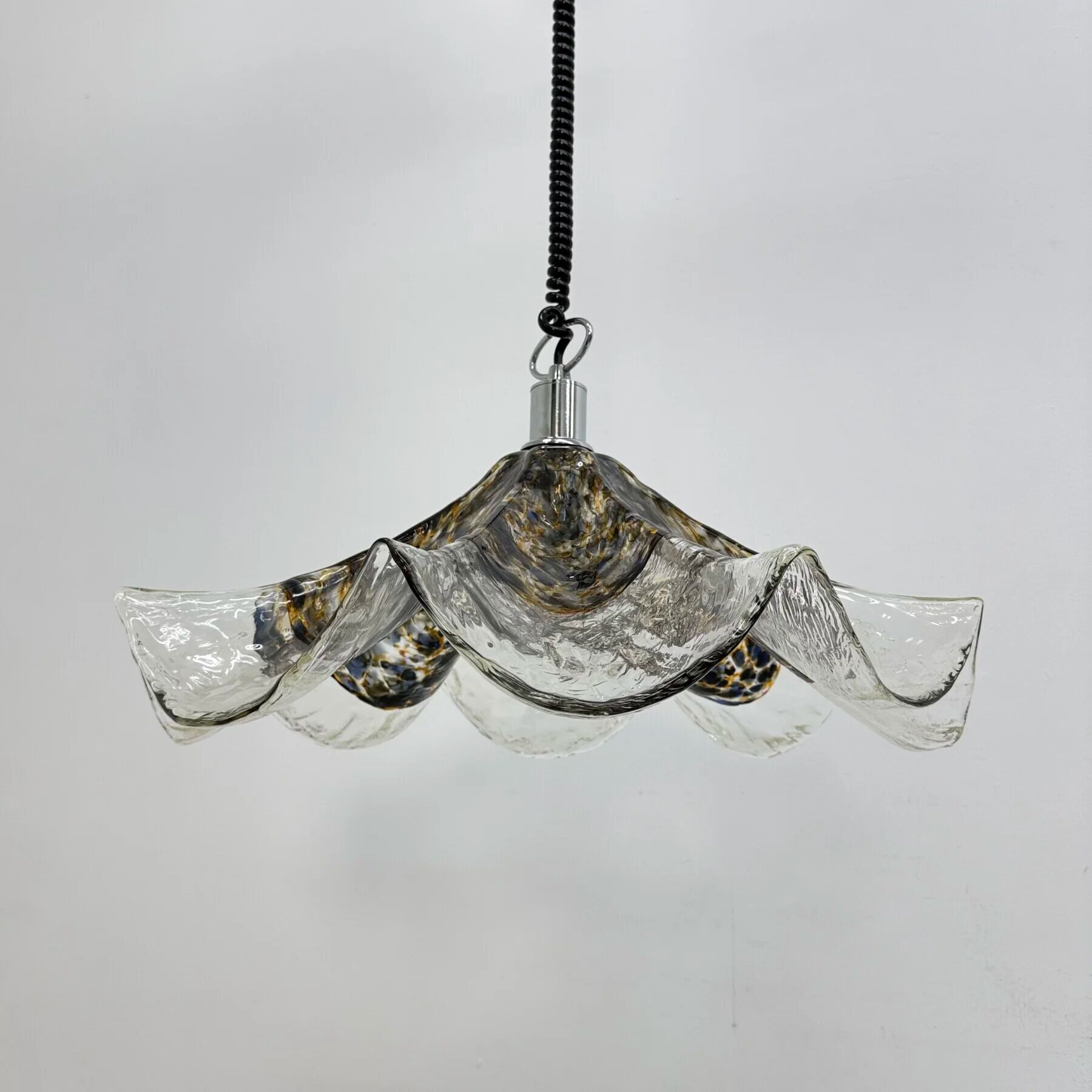 Lampe en verre et métal