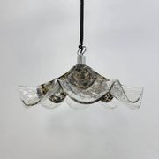 Glass and metal lamp