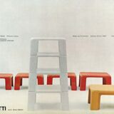Plastic stackables side tables by Mario Bellini for C&B Italia, 1960s