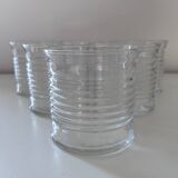 Set of 6 striped glasses