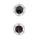 Paire de miroirs en métal doré années 60