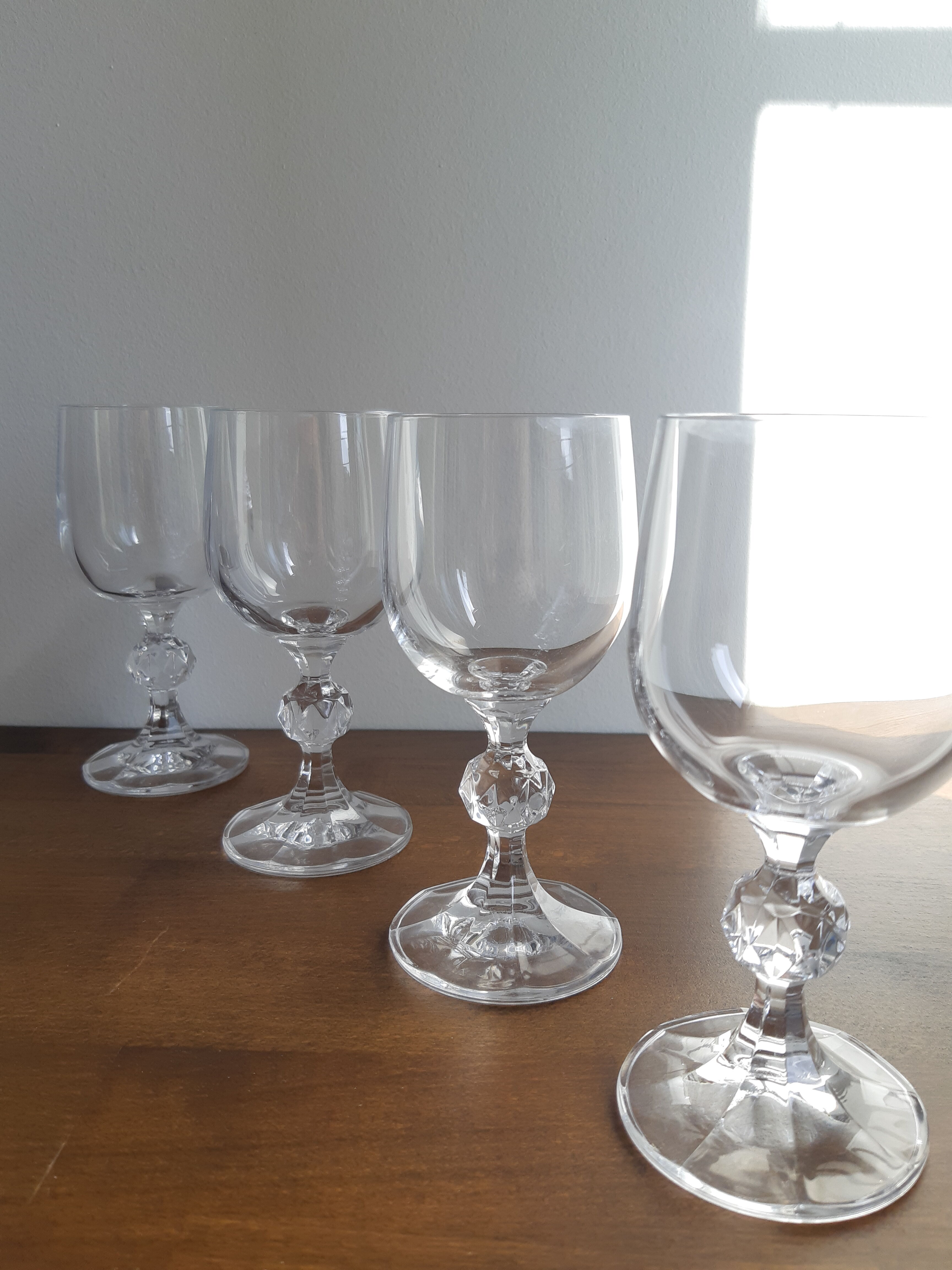Set of 6 vintage walking glasses