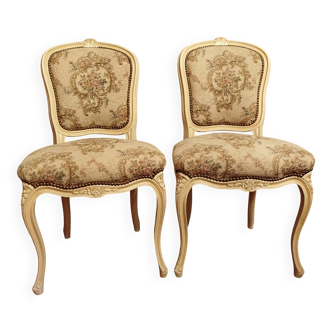 2 chaises style Louis XV