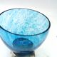 Large glass bowl rcr colle - silver 925 snail base carapelli & miniati