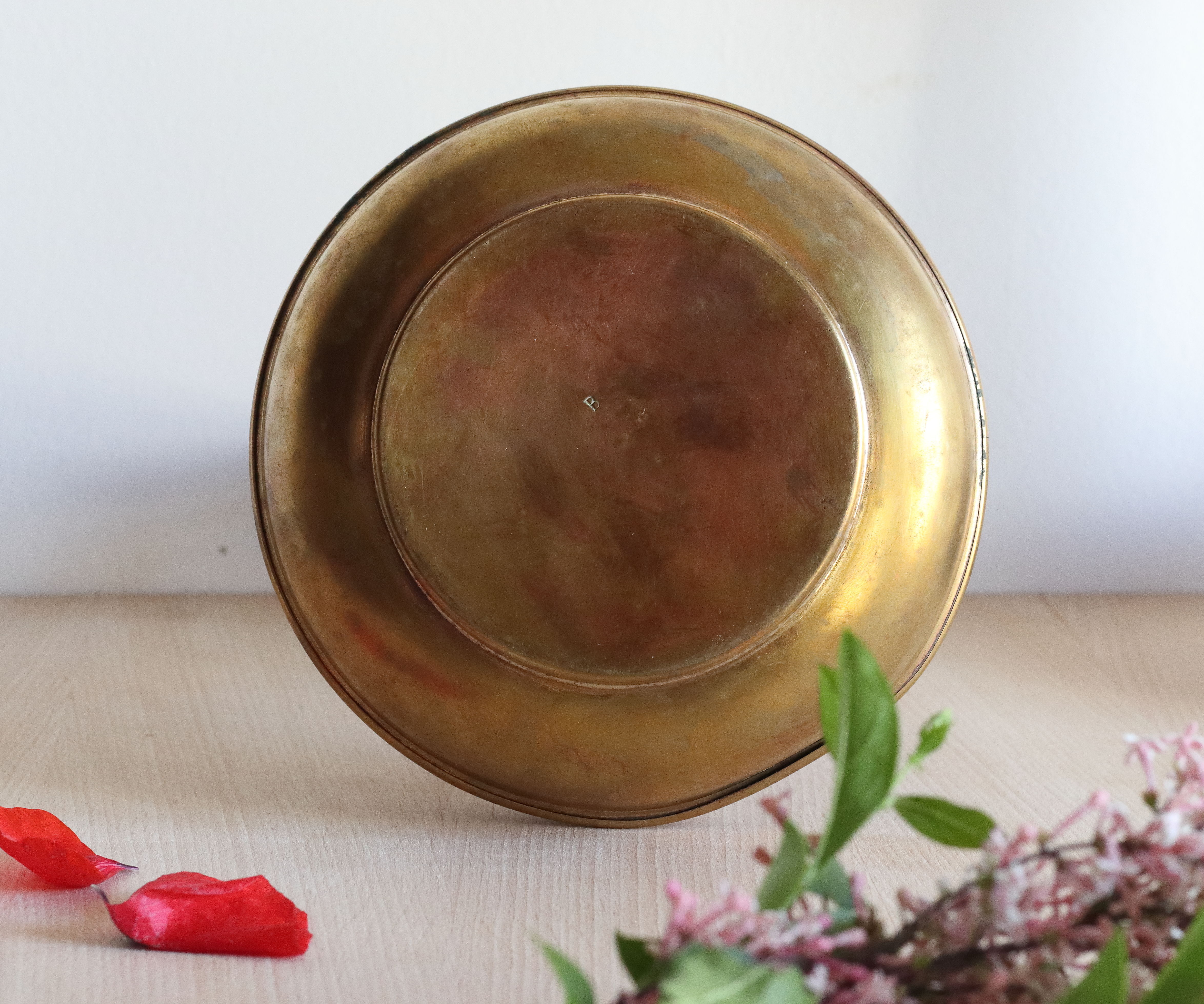 Pair of art nouveau copper and brass vases by Gustave Serrurier-Bovy