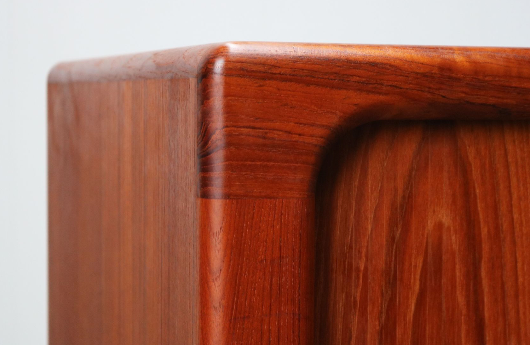 Dyrlund Denmark 1950s drum teak credence