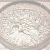 Crystal Bowl Empty Pocket 28 cm Signed Tapio Wirkkala Lunaria Design Finland