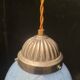 Speckled blue opaline pendant light