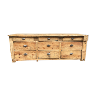 Tray furniture with drawers used by a wheelwright