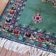 Oriental rug from Rabat, Morocco, vintage from the 1970s. Handcrafted.