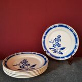 Blue flower plates Badonviller