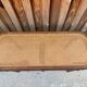 Louis XVI style piano bench in carved wood and caning