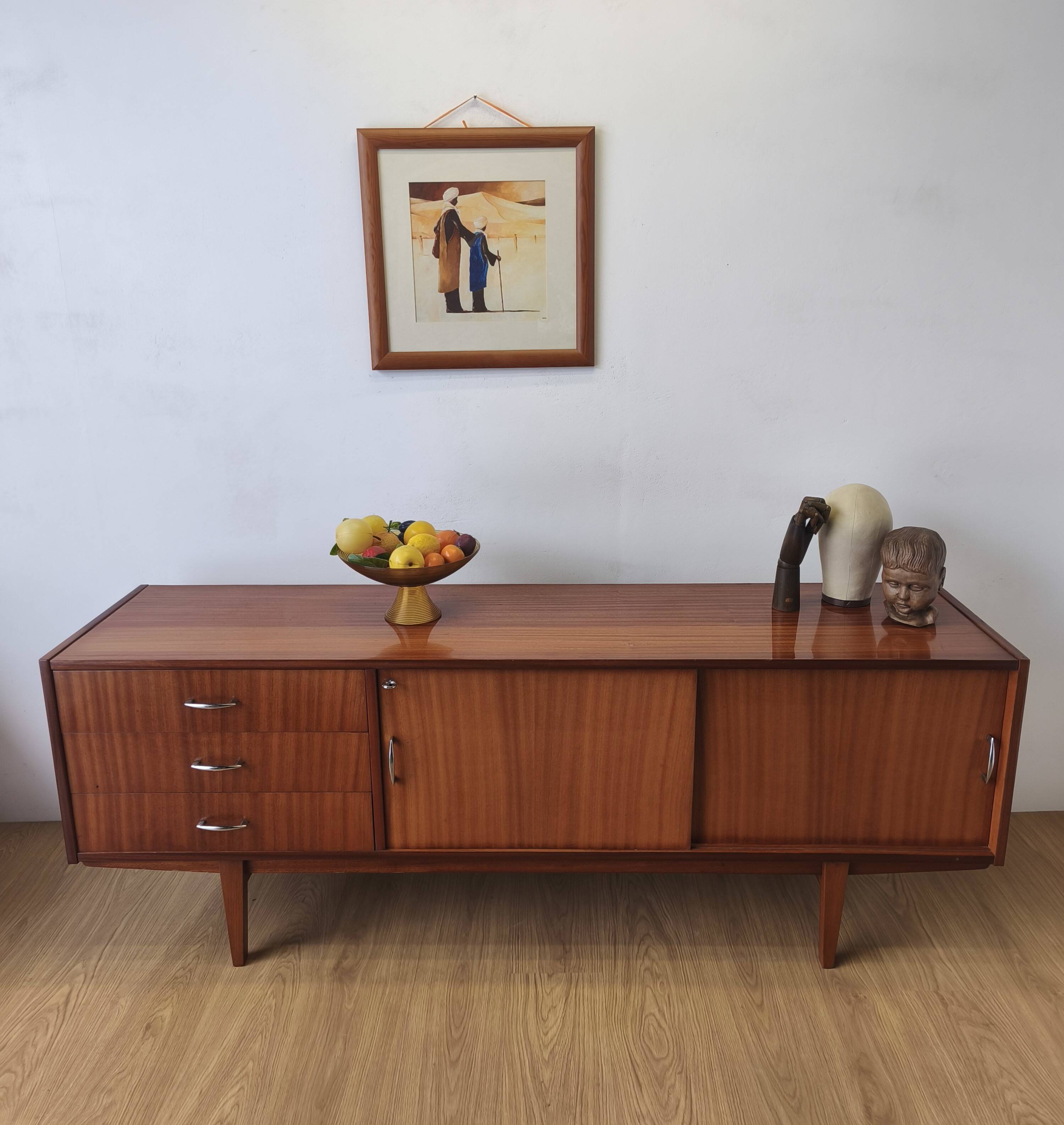 Modernist long sideboard from the 1970s.