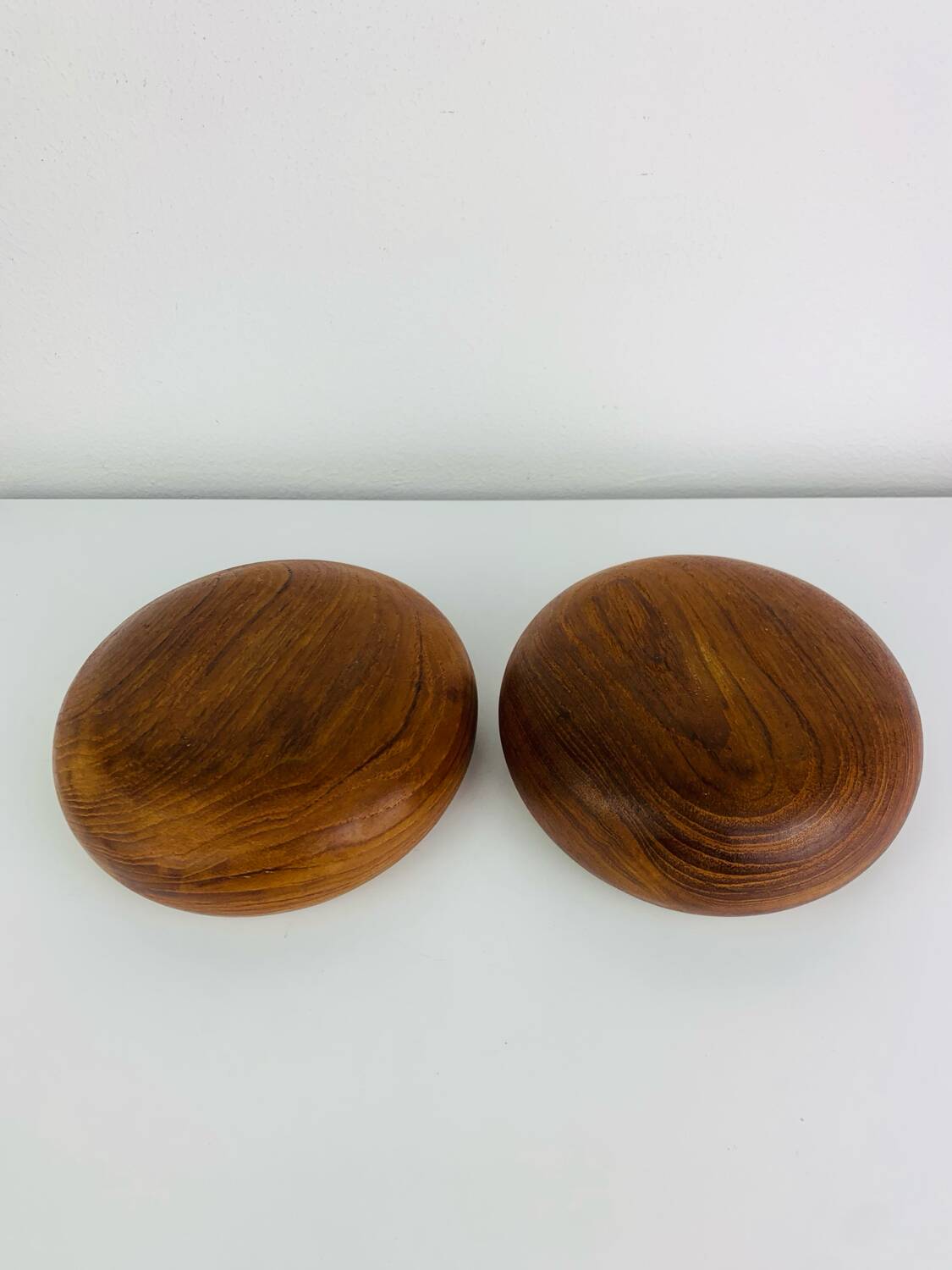 Pair of Scandinavian teak pocket trays, 1960s