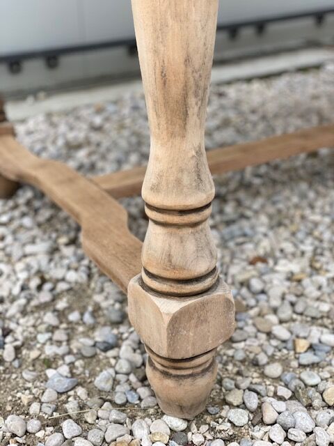 Sanded farmhouse table extension up to 2.54m