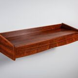 Rosewood wall console with two drawers