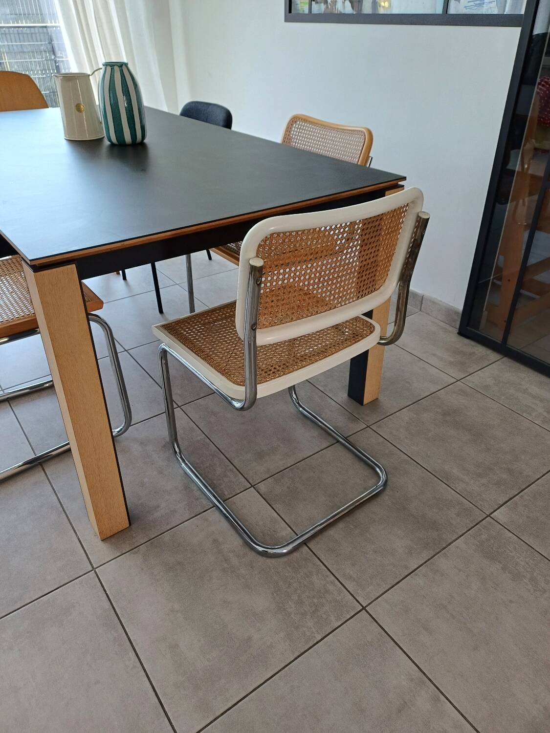 Marcel Breuer B32 white chair