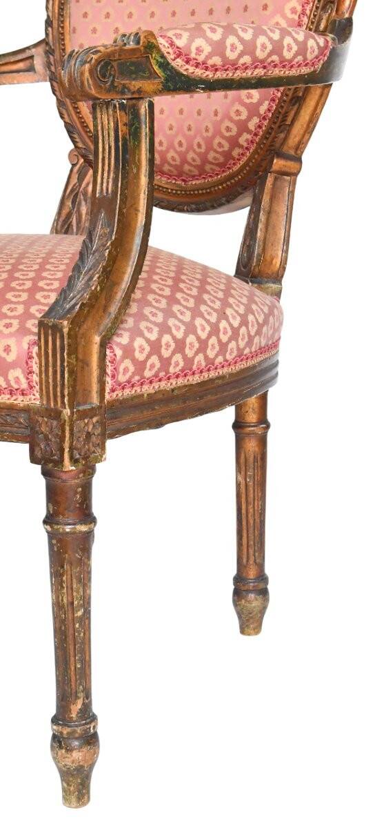 Set of 4 Louis XVI style cabriolet chairs