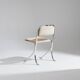 Set de 4 chaises en métal chromé et velours, 1970s