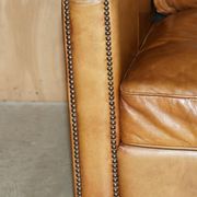 Three-seater leather sofa Viscount William Halo Timothy Oulton