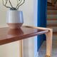 Table basse bois exotique vintage