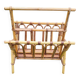 Vintage magazine rack in rattan and bamboo