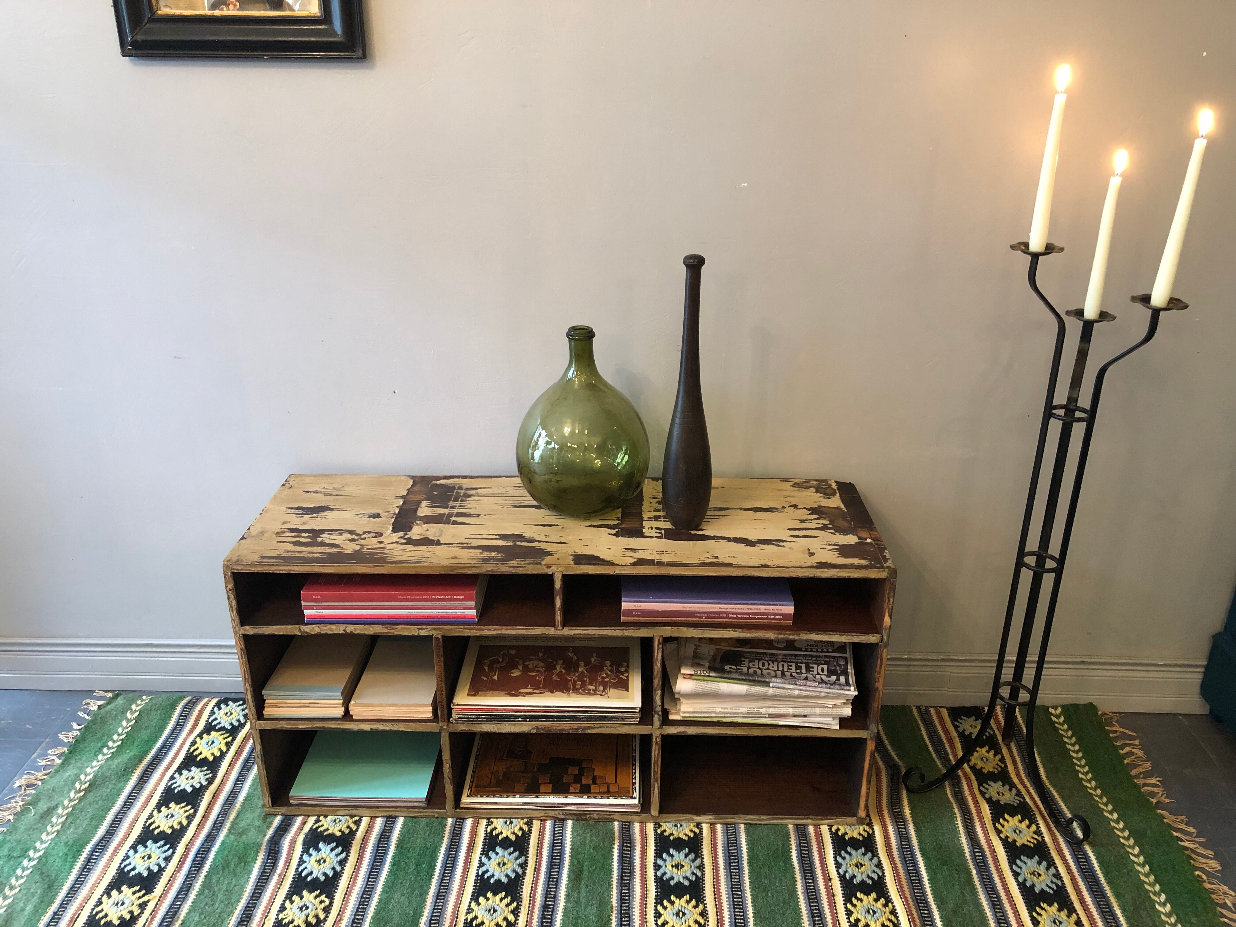 Antique locker cabinet