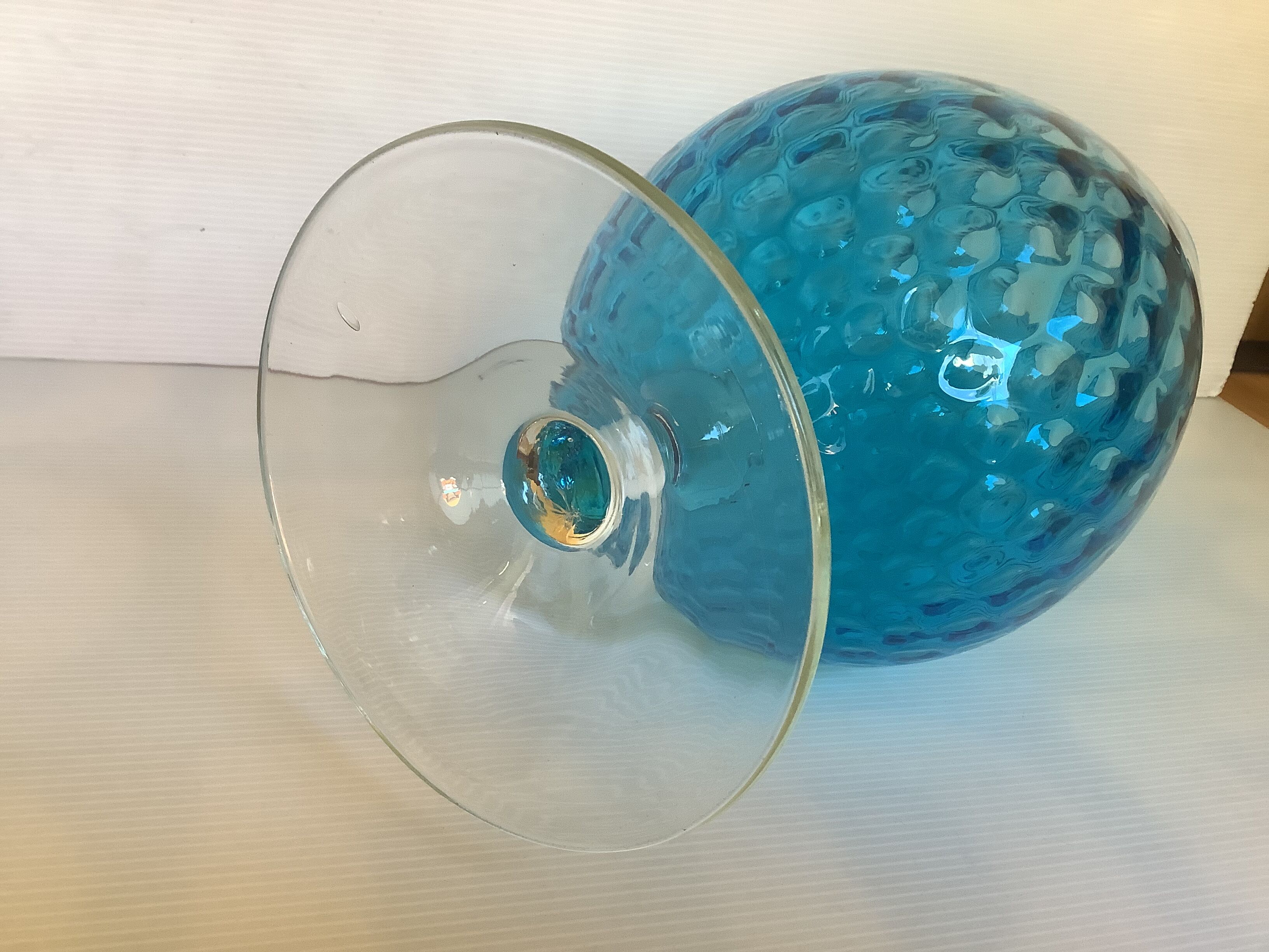 Vase empoli turquoise blue italy