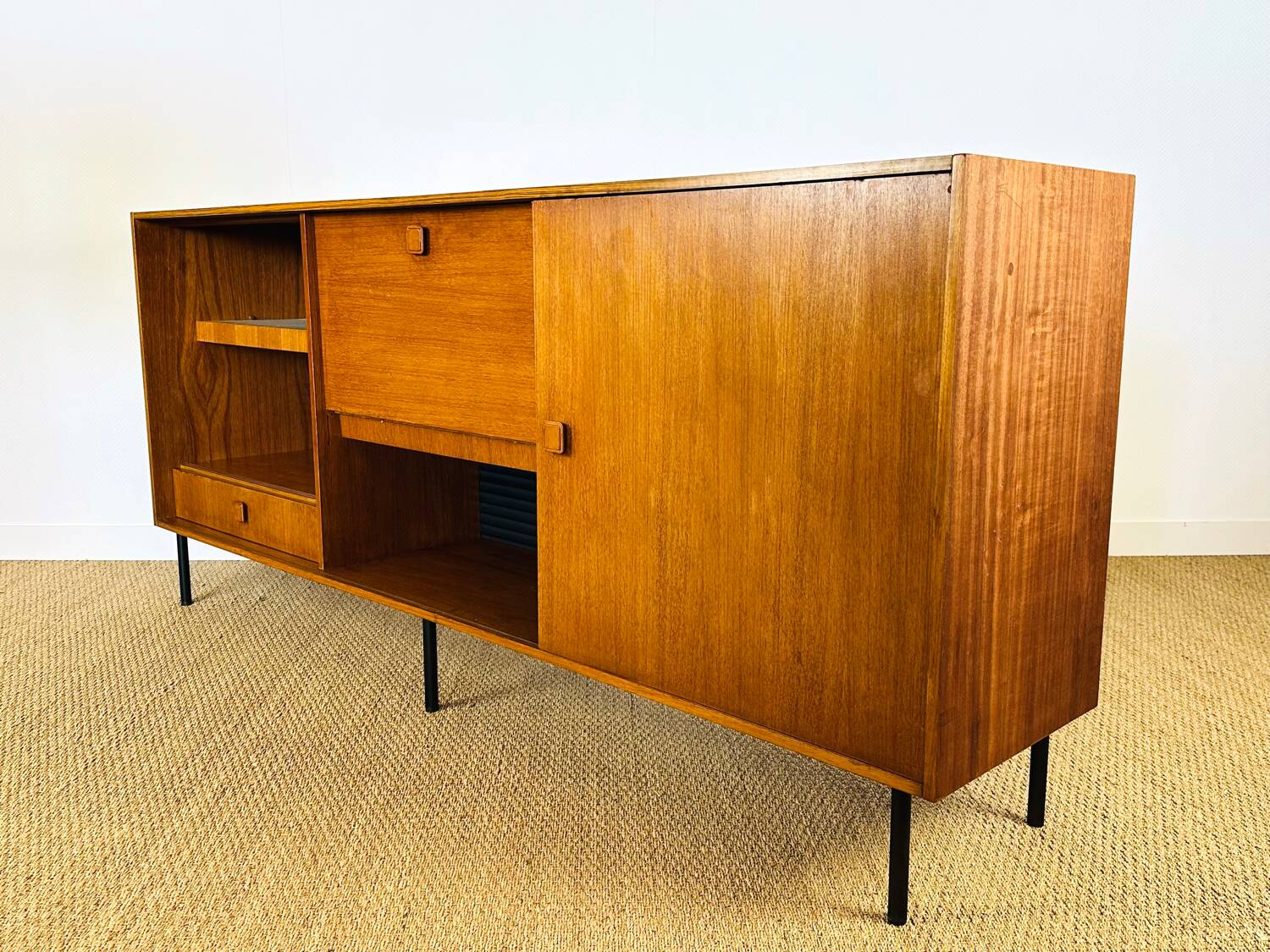 1960s high Scandinavian teak sideboard