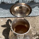 Silver coffee maker Paris