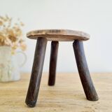 Small tripod stool - wooden tripod plant stand