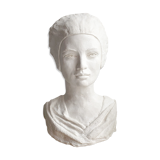Plaster bust of a woman