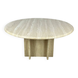 Table basse travertin - ronde