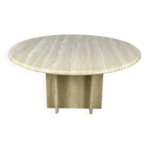 Table basse travertin ronde