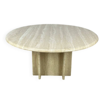 Table basse travertin ronde