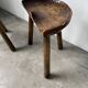 Pair of Le Selou tripod shepherd's stools