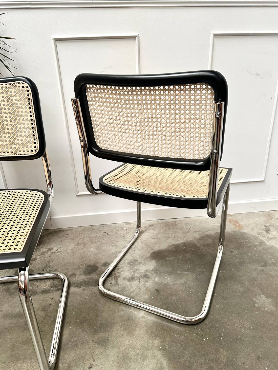 Set of 4 black Breuer B32s