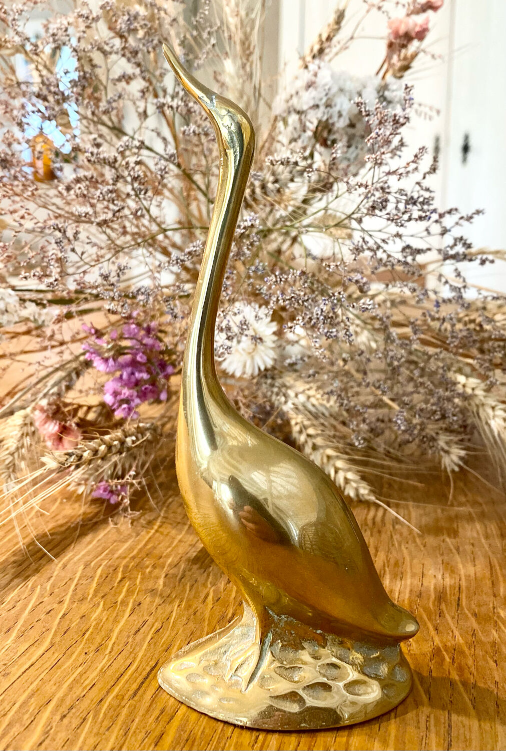 Brass swan