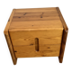 Solid pine bedside table Roche et Bobois from the 1980s.